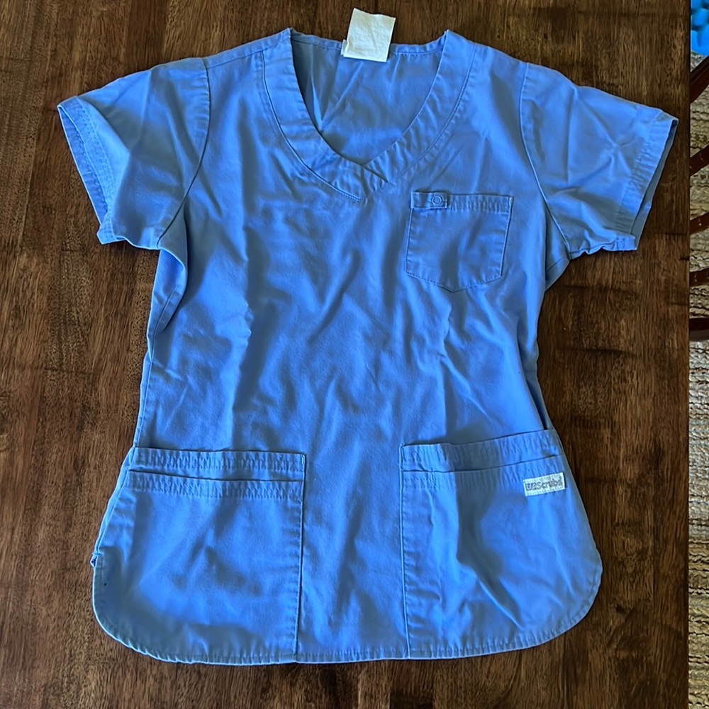 Ceil Blue scrub top